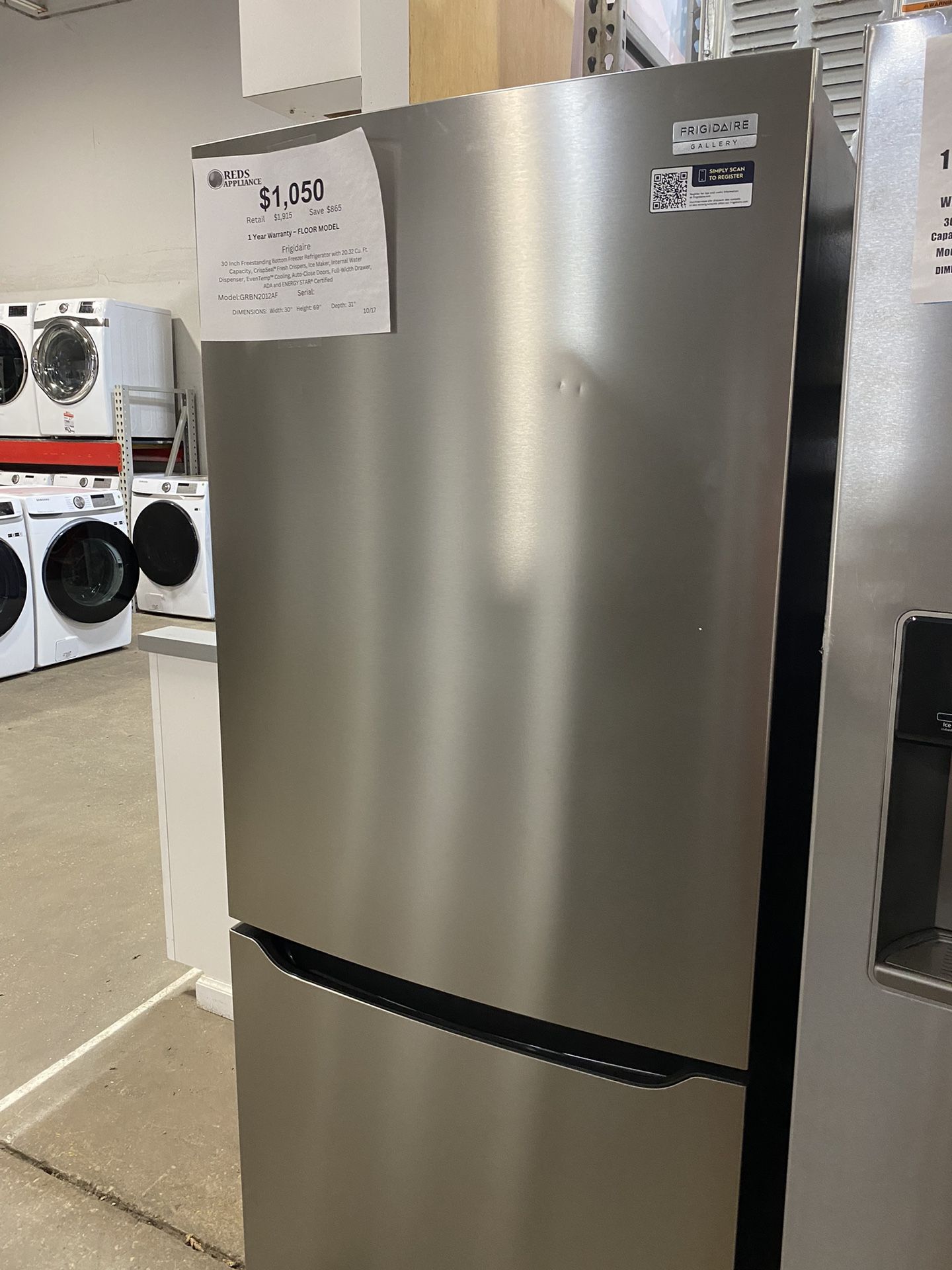 Bottom Freezer Refrigerator