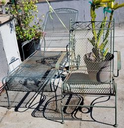 Wrought Iron Patio Table & Chairs