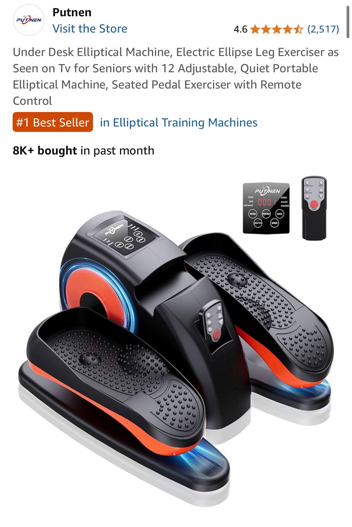 Under Desk Elliptical