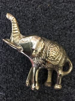 Solid Brass Elephant 3"