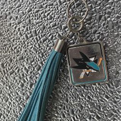 Sharks Hockey Keychain
