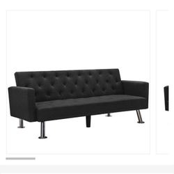 Sleeper Sofa Couch Convertible Futon Daybed Brand New In The Box Black Sleeper Sofa Couch