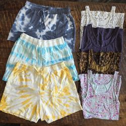 Women's Juniors Shorts And Tank Tops