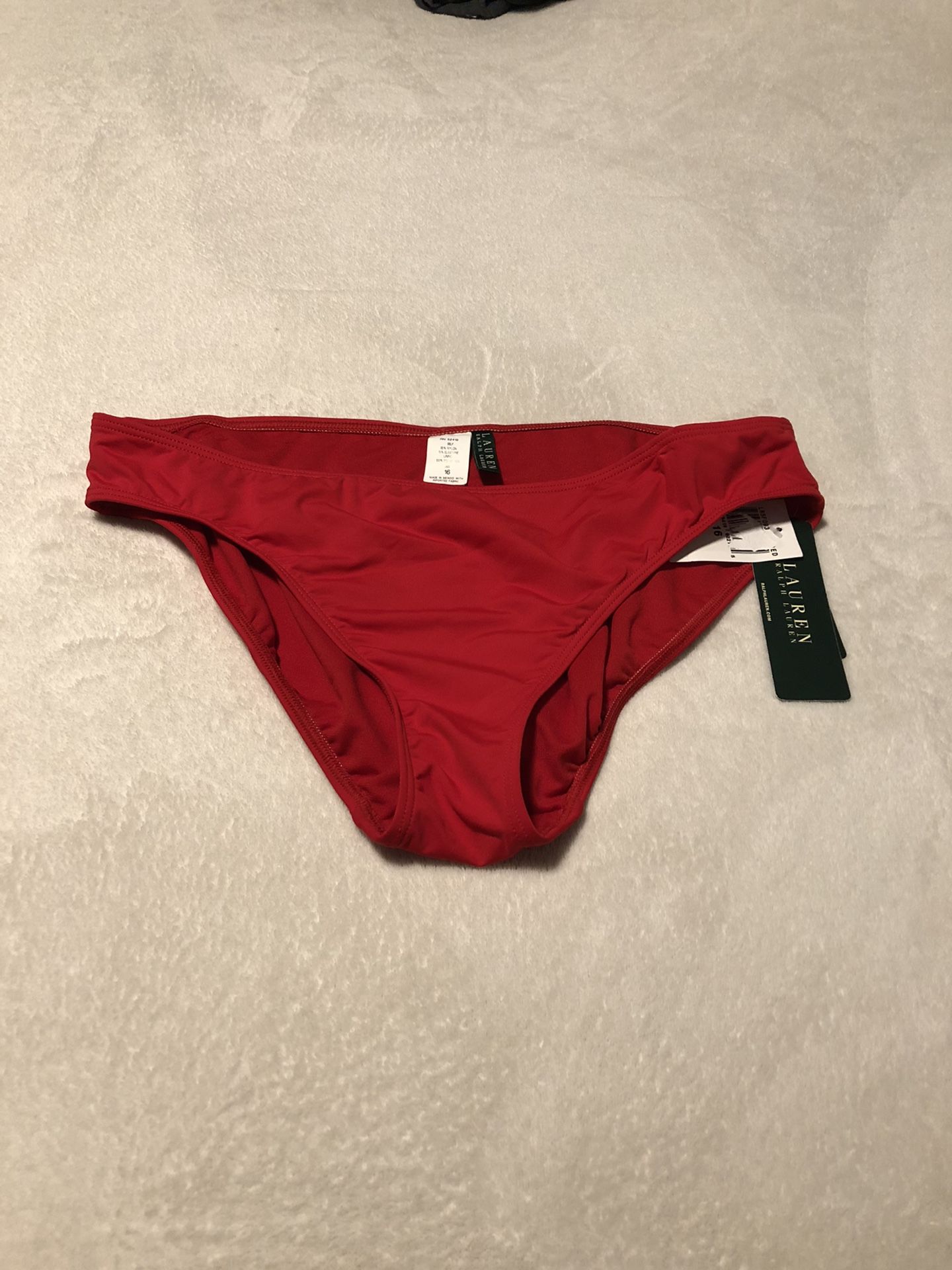 Lauren Ralph Lauren Red Bikini Bottoms - Size 16