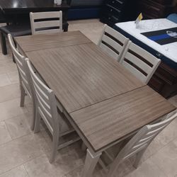 *Spooky Sale Event*---Jessica Storage Dining Table Sets W/6 Chairs---Delivery And Easy Financing Available 👌 