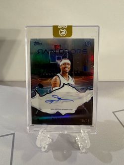 2025 Topps Three - Allen Iverson #RS-AI Rain Drops Signatures Auto /15