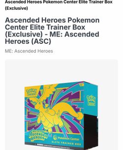 Pokemon Center ETB Ascended Heroes