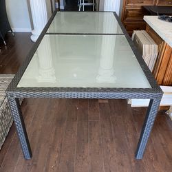 Patio Furniture Dinning Table Only 89.5x42x29”