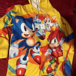 Sonic the Hedgehog Youth Hoodie Size Large
