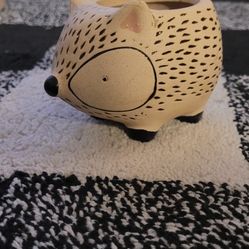 Small Desktop Hedgehog Planter Long