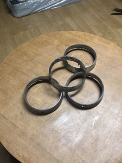 1965 Mercury headlights lamp chrome ring - set of four