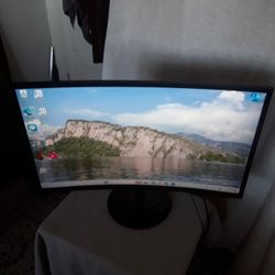 Samsung Curved Gaming Monitor 27" Inch 1800R Curved Screen, 100Hz, Game Mode, HDMI, VGA, USB (Year 2025)