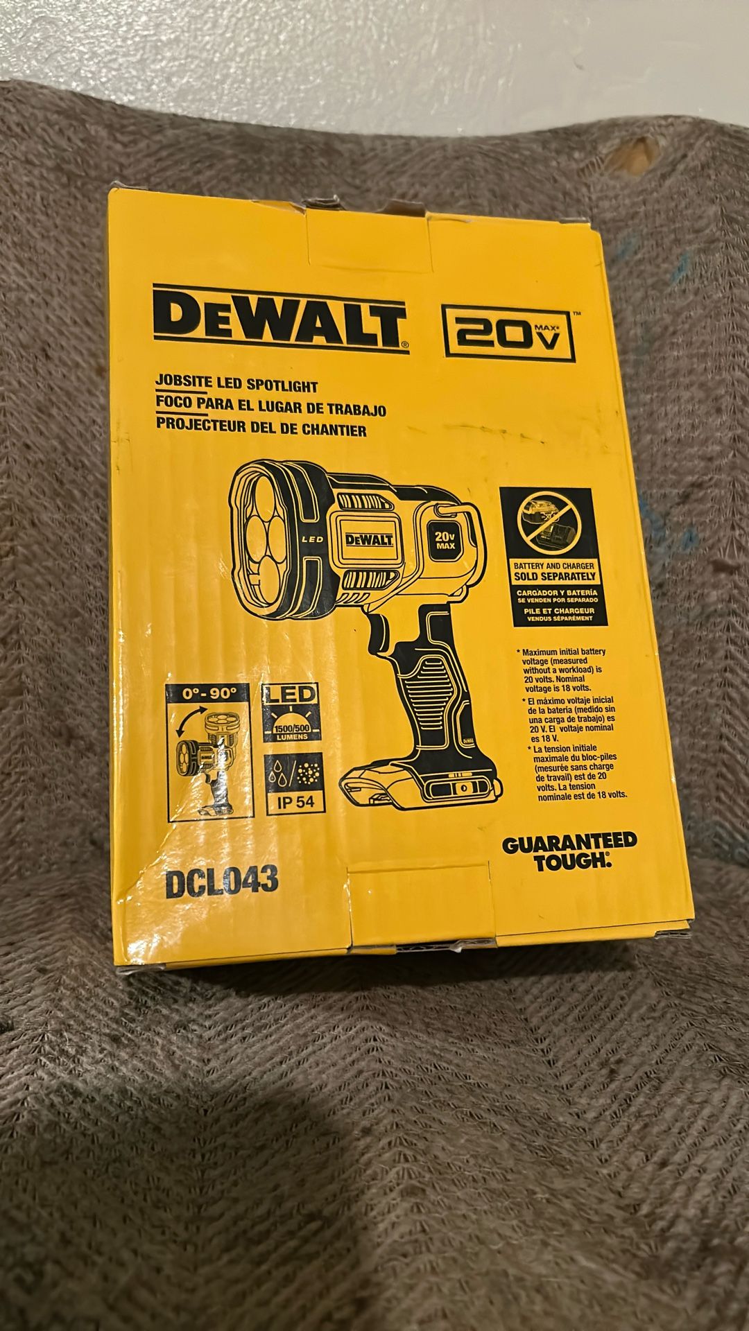 DeWalt 20 V jobsites LED spotlight
