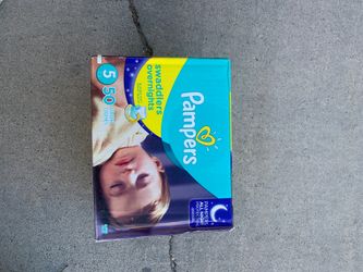 Pampers Swaddlers Overnights Diapers Size 5 50 Count