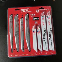 Milwaukee Sawzall blades  set