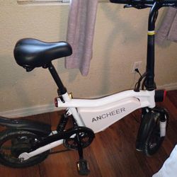 Ancheer Electric Bike Folding 21mph 30 Miles Range Disk Break Mirror 