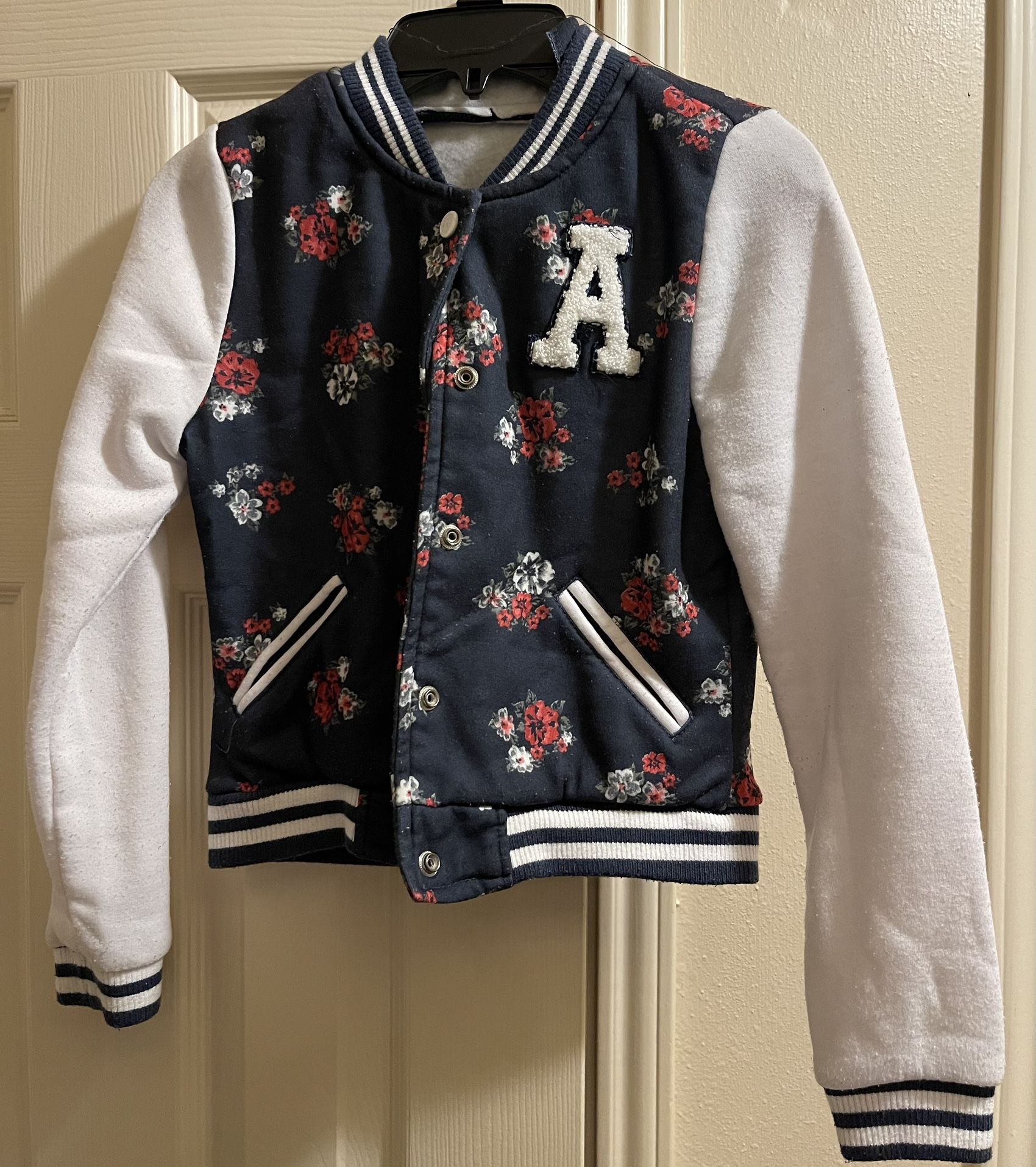 Girls Small 7/8 Varsity Bomber Jacket