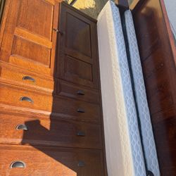 King Size Headboard & Armoire 