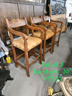 Barstools set of 3,,,, 30inchWe are located at 2811 East Bell road. Another Time Around Furniture.