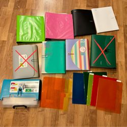 4*Binders, 3*Folders