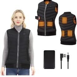 L Size Lightweight Heated Vest with 10000mAh Large Capacity Battery Pack