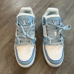 Louis Vuitton Trainer Blue and White Size 11US