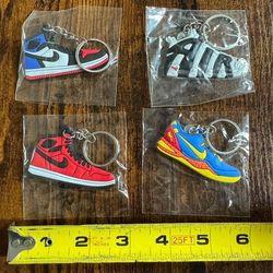 New Nike Logo Silicone Sneaker Keychains $3 each or $10 for All xox