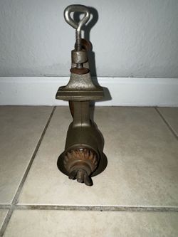 RARE "Universal" Food MEAT Chopper Cast Iron Food Prep Hand Crank #2 Vintage ruttmandesigns (949)