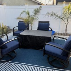 Fire Place And Patio Set
