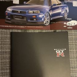 Nissan Skyline R34 GTR Japanese Dealer Catalog/Brochure