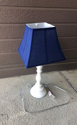 Blue & White Desk Lamp