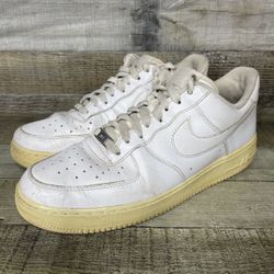 Nike Air Force 1 AF1 Sneakers Shoes Mens Size 10.5 White 316122-111