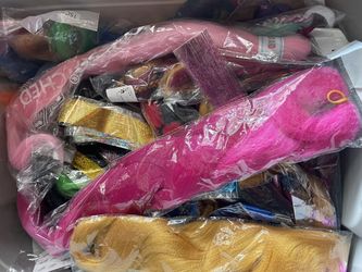 Synthetic Hair And Tinsil