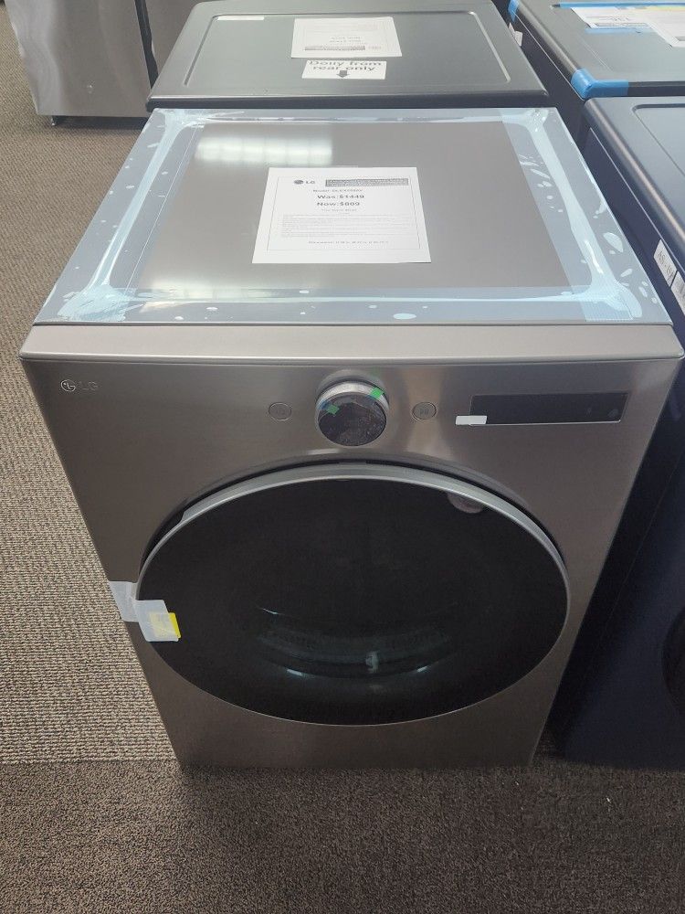 7.4 cu. ft. Vented Stackable SMART Electric Dryer in Graphite Steel with TurboSteam and Al Sensor Dry Technology