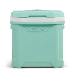 Brand new Igloo Latitude 94 Cans/60qt Rolling Cooler - Seafoam: Wheels, Retractable Handle, Cup Holder 