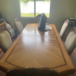 Authentic Wooden Table 4-6 People 