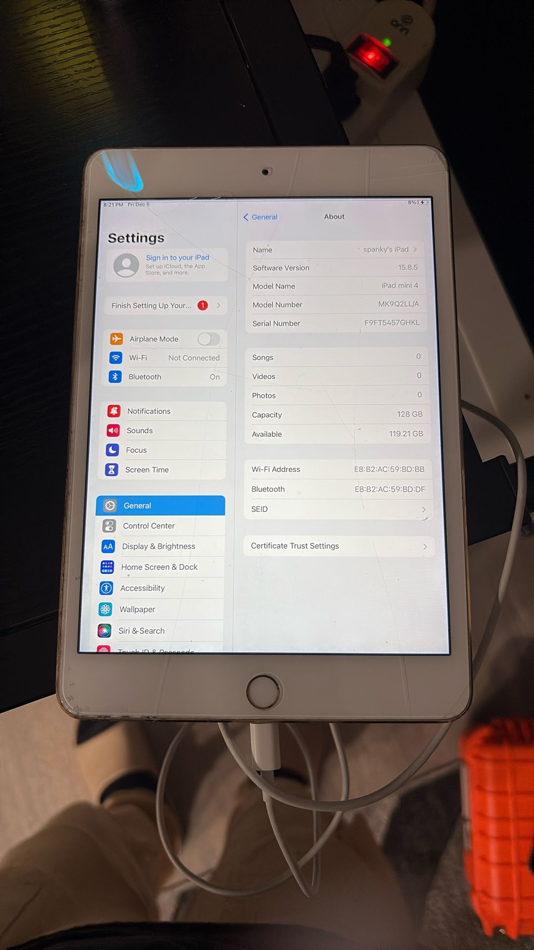 *** APPLE IPAD MINI 4 | 128 GB | WIFI ONLY