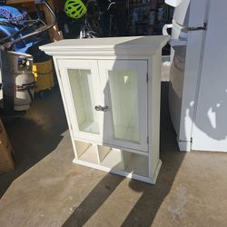 White Glass Cabinet
