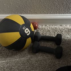 31b Dumbbells 6lb Medicine Ball