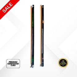 🎱 2 Brand New Hardwood Pool Cues – Amazing Designs! Pickup or Shipping!