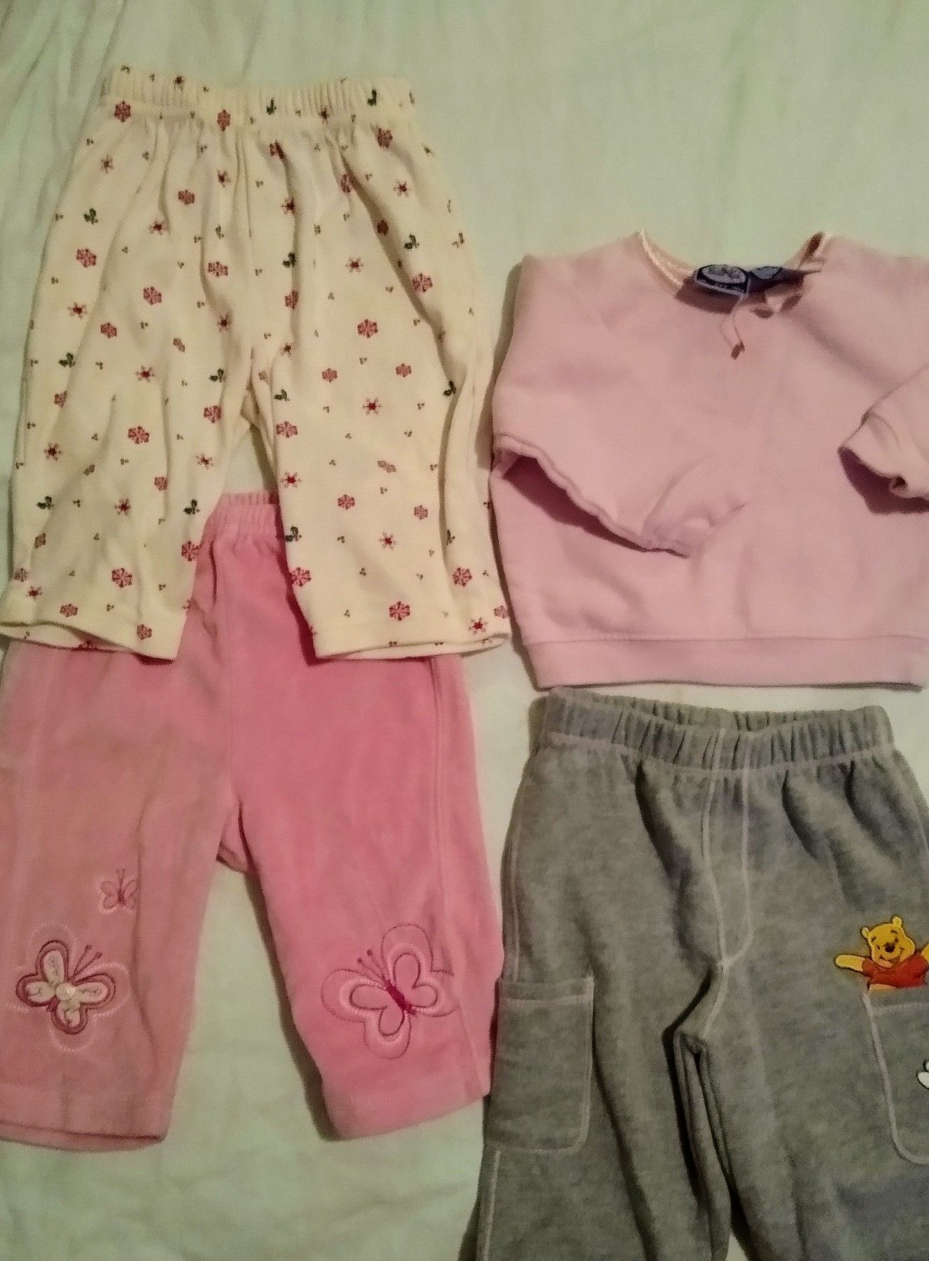 Infant girl clothing items
