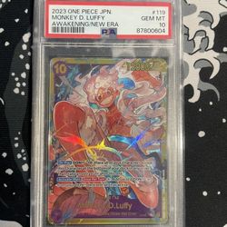 2023 One Piece JPN. Monkey D. Luffy Awakening of the New Era PSA 10