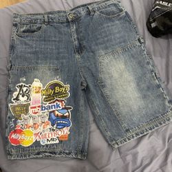 Jean Shorts Size 40 Mens Baggy Fit 