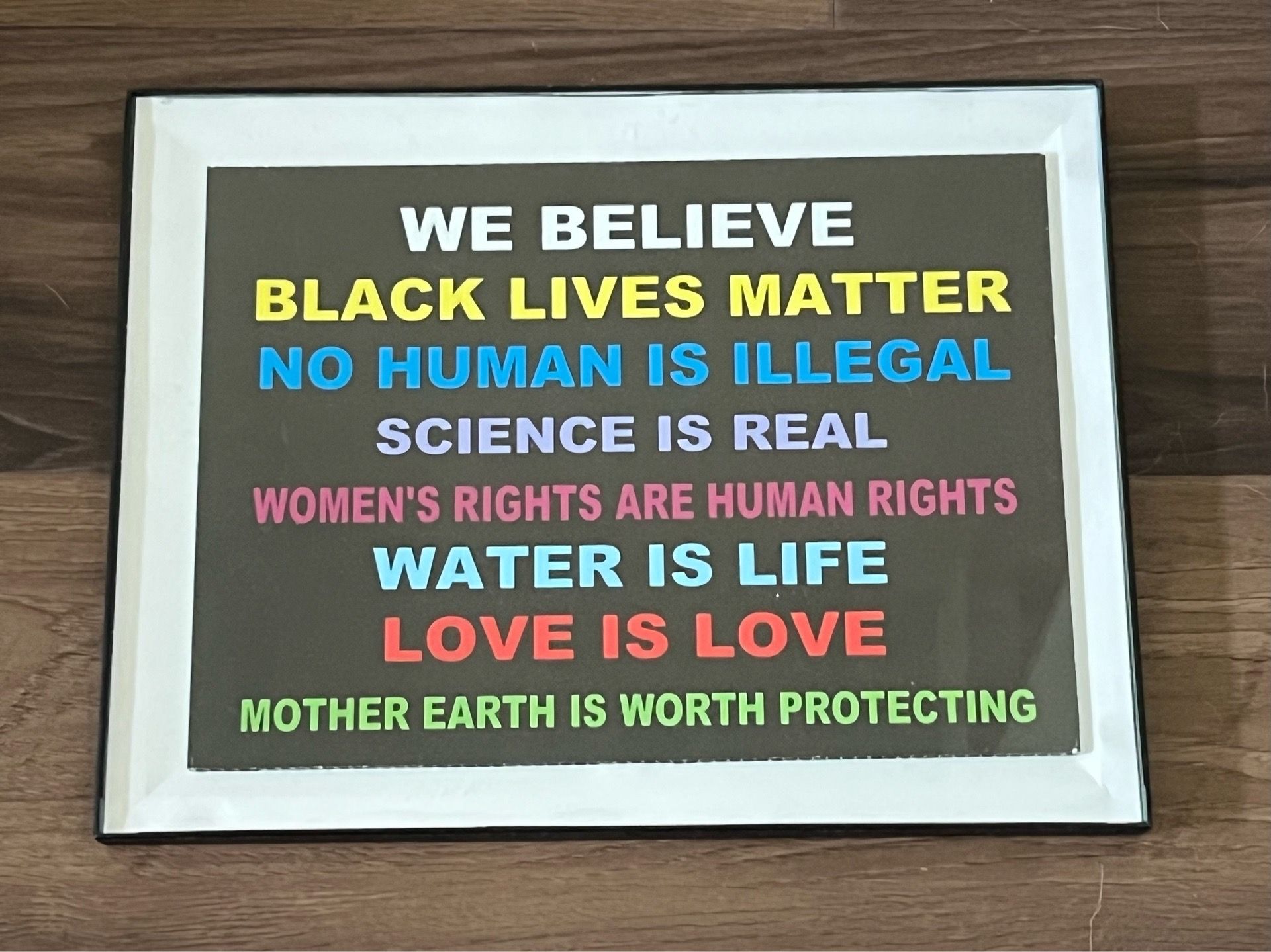Inspirational Quote Wall Artwork 14”x11”
