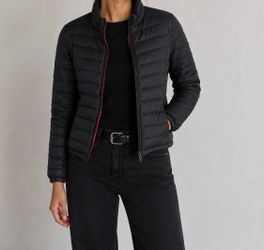 Stradivarius Black Quilted feather Puffer Jacket