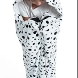 Wearable Blanket Hoodie For Kids, Animal Hooded Blanket, Gift For Kids Snuggie Dalmatian dog