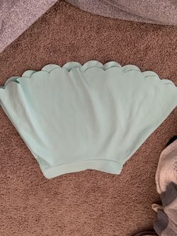 light blue skater skirt