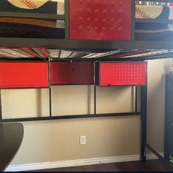 Lofted Bed With Desk
