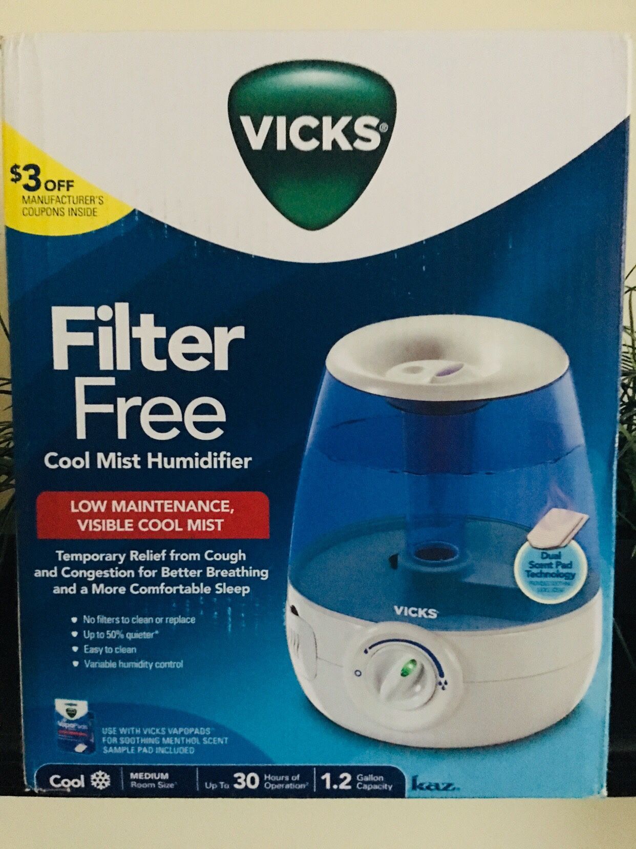 Filter Free Cool Mist Humidifier “New”
