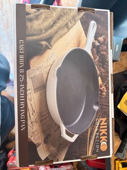 Nikko Collection Cast Iron 8.25” Frying Pan –